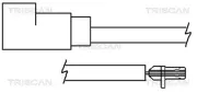 Warnkontakt, Bremsbelagverschleiß Vorderachse TRISCAN 8115 16001