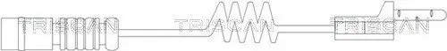 Warnkontakt, Bremsbelagverschleiß Vorderachse innen TRISCAN 8115 23004 Bild Warnkontakt, Bremsbelagverschleiß Vorderachse innen TRISCAN 8115 23004