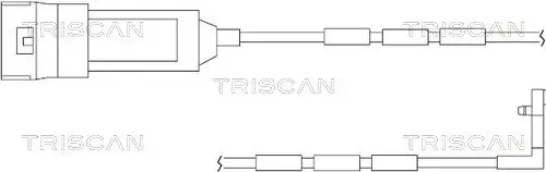 Warnkontakt, Bremsbelagverschleiß Vorderachse TRISCAN 8115 24009