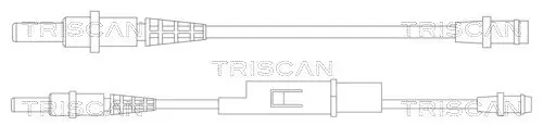 Warnkontakt, Bremsbelagverschleiß Vorderachse TRISCAN 8115 38003