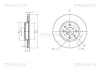 Bremsscheibe TRISCAN 8120 10101C Bild Bremsscheibe TRISCAN 8120 10101C