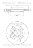 Bremsscheibe TRISCAN 8120 10102C