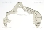 Spritzblech, Bremsscheibe Vorderachse links TRISCAN 8125 15114