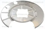 Spritzblech, Bremsscheibe Hinterachse links TRISCAN 8125 81202