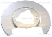Spritzblech, Bremsscheibe Hinterachse links TRISCAN 8125 81208