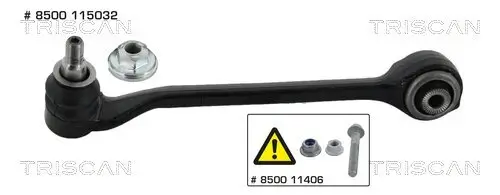 Lenker, Radaufhängung Vorderachse links außen hinten unten TRISCAN 8500 115032 Bild Lenker, Radaufhängung Vorderachse links außen hinten unten TRISCAN 8500 115032