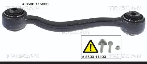 Lenker, Radaufhängung Hinterachse Mitte außen vorne TRISCAN 8500 115033 Bild Lenker, Radaufhängung Hinterachse Mitte außen vorne TRISCAN 8500 115033