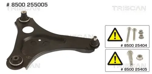 Lenker, Radaufhängung Vorderachse rechts außen unten TRISCAN 8500 255005