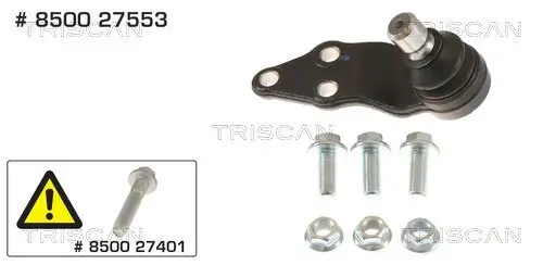 Trag-/Führungsgelenk Vorderachse rechts außen unten TRISCAN 8500 27553
