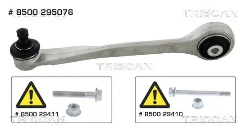 Lenker, Radaufhängung Vorderachse links außen oben vorne TRISCAN 8500 295076
