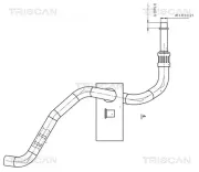Hydraulikschlauch, Lenkung vom Ölkühler zum Ölbehälter TRISCAN 8516 11002