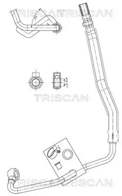 Hydraulikschlauch, Lenkung von Lenkgetriebe nach Ausgleichsbehälter TRISCAN 8516 11014 Bild Hydraulikschlauch, Lenkung von Lenkgetriebe nach Ausgleichsbehälter TRISCAN 8516 11014