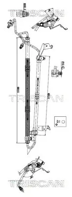 Hydraulikschlauch, Lenkung von Hydraulikpumpe nach Lenkgetriebe TRISCAN 8516 11041