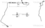 Hydraulikschlauch, Lenkung von Hydraulikpumpe nach Lenkgetriebe TRISCAN 8516 13001