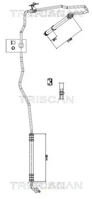 Hydraulikschlauch, Lenkung von Lenkgetriebe nach Ausgleichsbehälter TRISCAN 8516 16002 Bild Hydraulikschlauch, Lenkung von Lenkgetriebe nach Ausgleichsbehälter TRISCAN 8516 16002
