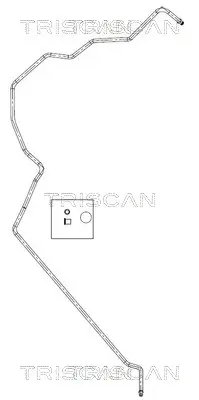 Hydraulikschlauch, Lenkung von Lenkgetriebe nach Ausgleichsbehälter TRISCAN 8516 16007