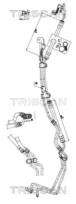 Hydraulikschlauch, Lenkung von Hydraulikpumpe nach Lenkgetriebe von Lenkgetriebe nach Kühlrohr von Lenkgetriebe nach Ausgleichsbehälter TRISCAN 8516 16008 Bild Hydraulikschlauch, Lenkung von Hydraulikpumpe nach Lenkgetriebe von Lenkgetriebe nach Kühlrohr von Lenkgetriebe nach Ausgleichsbehälter TRISCAN 8516 16008