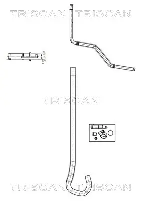 Hydraulikschlauch, Lenkung von Hydraulikpumpe nach Lenkgetriebe von Lenkgetriebe nach Ausgleichsbehälter TRISCAN 8516 16033 Bild Hydraulikschlauch, Lenkung von Hydraulikpumpe nach Lenkgetriebe von Lenkgetriebe nach Ausgleichsbehälter TRISCAN 8516 16033