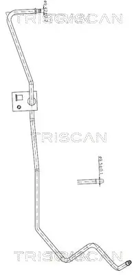 Hydraulikschlauch, Lenkung von Lenkgetriebe nach Ausgleichsbehälter TRISCAN 8516 16041