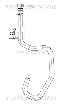 Hydraulikschlauch, Lenkung von Lenkgetriebe nach Ausgleichsbehälter TRISCAN 8516 16049