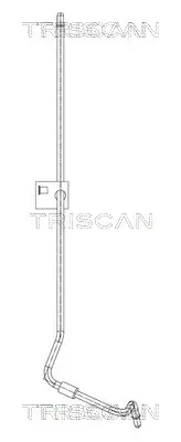 Hydraulikschlauch, Lenkung von Hydraulikpumpe nach Lenkgetriebe von Lenkgetriebe nach Ausgleichsbehälter TRISCAN 8516 16050