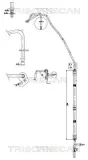 Hydraulikschlauch, Lenkung von Hydraulikpumpe nach Lenkgetriebe TRISCAN 8516 16055