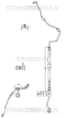 Hydraulikschlauch, Lenkung von Hydraulikpumpe nach Lenkgetriebe TRISCAN 8516 18001 Bild Hydraulikschlauch, Lenkung von Hydraulikpumpe nach Lenkgetriebe TRISCAN 8516 18001