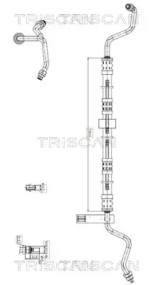 Hydraulikschlauch, Lenkung von Hydraulikpumpe nach Lenkgetriebe TRISCAN 8516 23004