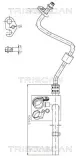 Hydraulikschlauch, Lenkung von Lenkgetriebe nach Kühlrohr TRISCAN 8516 23014