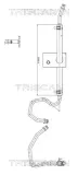 Hydraulikschlauch, Lenkung von Lenkgetriebe nach Ausgleichsbehälter TRISCAN 8516 24006