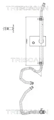 Hydraulikschlauch, Lenkung von Lenkgetriebe nach Ausgleichsbehälter TRISCAN 8516 24006 Bild Hydraulikschlauch, Lenkung von Lenkgetriebe nach Ausgleichsbehälter TRISCAN 8516 24006