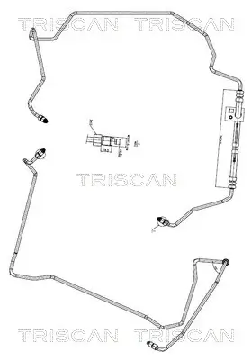 Hydraulikschlauch, Lenkung von Hydraulikpumpe nach Lenkgetriebe TRISCAN 8516 27001 Bild Hydraulikschlauch, Lenkung von Hydraulikpumpe nach Lenkgetriebe TRISCAN 8516 27001