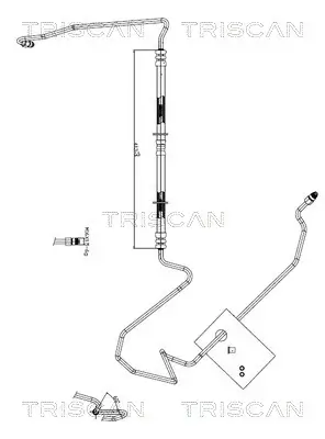 Hydraulikschlauch, Lenkung von Hydraulikpumpe nach Lenkgetriebe TRISCAN 8516 27004 Bild Hydraulikschlauch, Lenkung von Hydraulikpumpe nach Lenkgetriebe TRISCAN 8516 27004