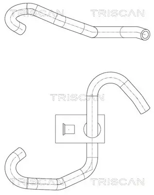 Hydraulikschlauch, Lenkung vom Ölbehälter zur hydraulischen Lenkungspumpe TRISCAN 8516 27006