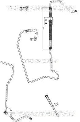 Hydraulikschlauch, Lenkung von Hydraulikpumpe nach Lenkgetriebe TRISCAN 8516 28003