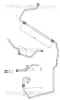 Hydraulikschlauch, Lenkung von Hydraulikpumpe nach Lenkgetriebe TRISCAN 8516 28005