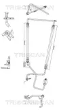 Hydraulikschlauch, Lenkung von Hydraulikpumpe nach Lenkgetriebe TRISCAN 8516 28006