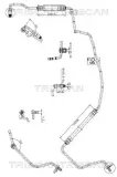 Hydraulikschlauch, Lenkung von Hydraulikpumpe nach Lenkgetriebe TRISCAN 8516 28011