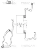 Hydraulikschlauch, Lenkung von Hydraulikpumpe nach Lenkgetriebe TRISCAN 8516 28013