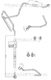 Hydraulikschlauch, Lenkung von Hydraulikpumpe nach Lenkgetriebe TRISCAN 8516 29004