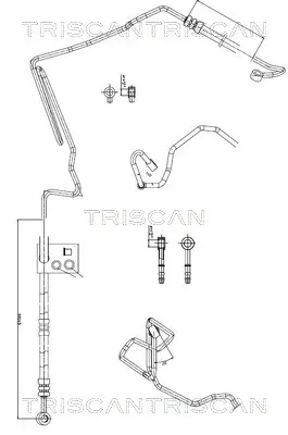 Hydraulikschlauch, Lenkung von Hydraulikpumpe nach Lenkgetriebe TRISCAN 8516 29006 Bild Hydraulikschlauch, Lenkung von Hydraulikpumpe nach Lenkgetriebe TRISCAN 8516 29006