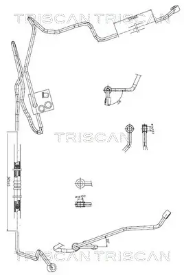Hydraulikschlauch, Lenkung von Hydraulikpumpe nach Lenkgetriebe TRISCAN 8516 29007 Bild Hydraulikschlauch, Lenkung von Hydraulikpumpe nach Lenkgetriebe TRISCAN 8516 29007