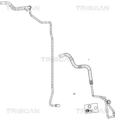Hydraulikschlauch, Lenkung von Lenkgetriebe nach Ausgleichsbehälter TRISCAN 8516 29011
