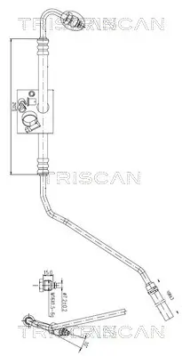 Hydraulikschlauch, Lenkung von Hydraulikpumpe nach Lenkgetriebe TRISCAN 8516 29023