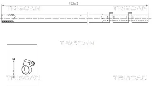 Hydraulikschlauch, Lenkung vom Ölkühler zum Ölbehälter TRISCAN 8516 29029 Bild Hydraulikschlauch, Lenkung vom Ölkühler zum Ölbehälter TRISCAN 8516 29029