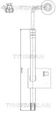 Hydraulikschlauch, Lenkung von Lenkgetriebenach Kühlrohr TRISCAN 8516 29030
