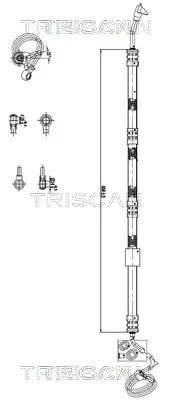 Hydraulikschlauch, Lenkung von Hydraulikpumpe nach Lenkgetriebe TRISCAN 8516 29038 Bild Hydraulikschlauch, Lenkung von Hydraulikpumpe nach Lenkgetriebe TRISCAN 8516 29038