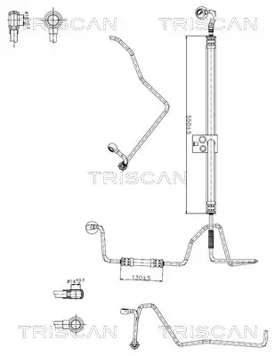 Hydraulikschlauch, Lenkung von Hydraulikpumpe nach Lenkgetriebe TRISCAN 8516 29049 Bild Hydraulikschlauch, Lenkung von Hydraulikpumpe nach Lenkgetriebe TRISCAN 8516 29049