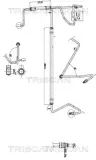 Hydraulikschlauch, Lenkung von Hydraulikpumpe nach Lenkgetriebe TRISCAN 8516 29052