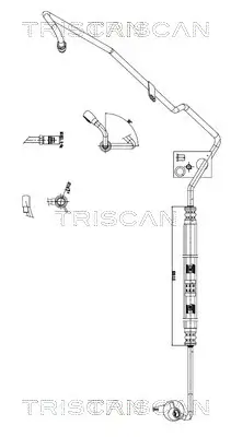 Hydraulikschlauch, Lenkung von Hydraulikpumpe nach Lenkgetriebe TRISCAN 8516 29053 Bild Hydraulikschlauch, Lenkung von Hydraulikpumpe nach Lenkgetriebe TRISCAN 8516 29053